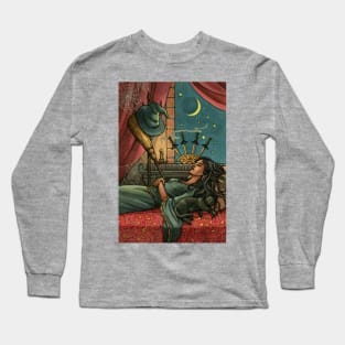 Everyday Witch Tarot - Four of Swords Long Sleeve T-Shirt